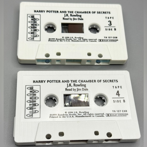 📚 Harry Potter Chamber of Secrets Jim Dale Audiobook 6 Cassette Tapes w/ Box - Picture 4 of 16